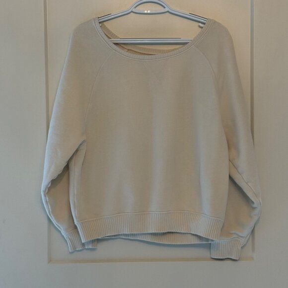 American Eagle Womens Beige Pullover Sweatshirt S/P - Picture 7 of 8
